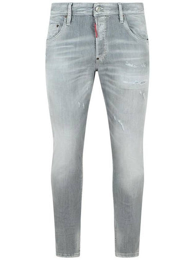 DSQUARED2 'Skater' Light Grey Cotton Jeans - DSQUARED2 - BALAAN 1