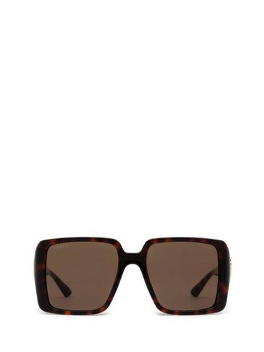 Eyewear Side Logo Square Frame Sunglasses Brown - GUCCI - BALAAN 1