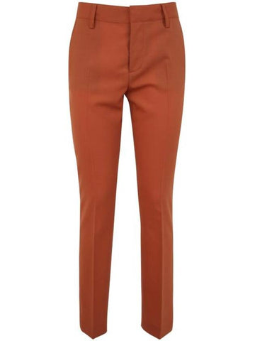 straight pants S75KB0355 S54411 188 RUSTY ORANGE - DSQUARED2 - BALAAN 1