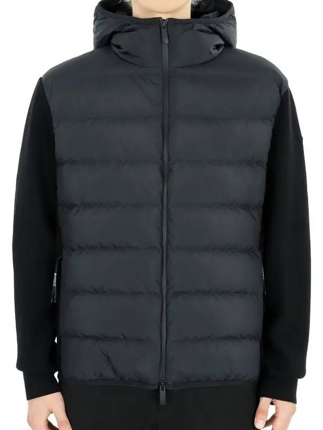 Men s Wappen Knit Mix Padded Jacket Black 9B00010 M1122 999 - MONCLER - BALAAN 2