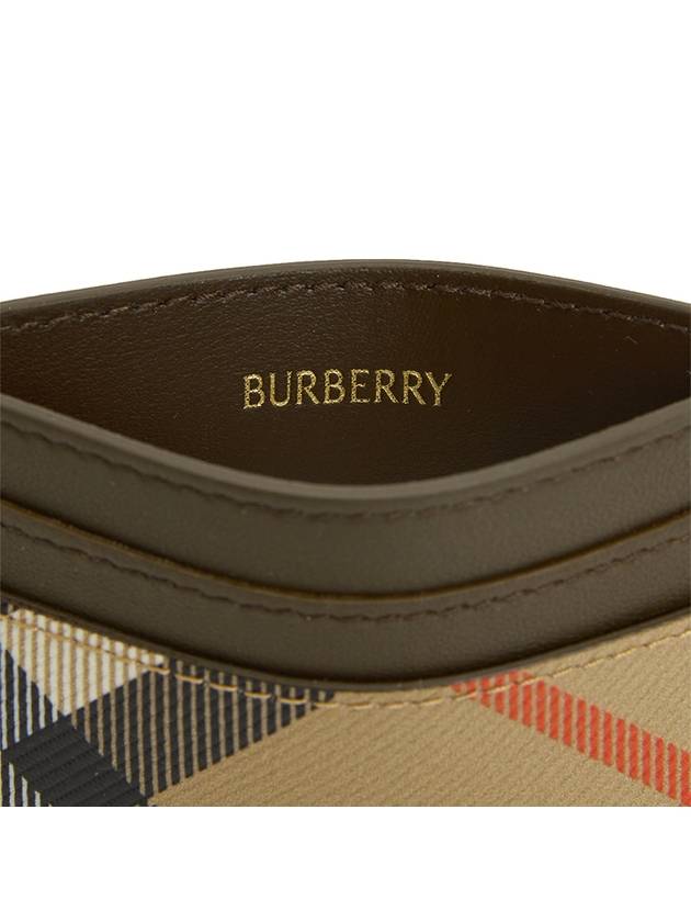 Check Card Wallet Beige - BURBERRY - BALAAN 6