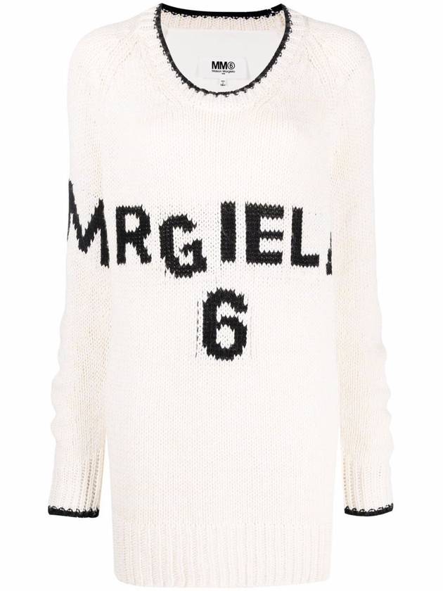 Logo Cotton Knit Top White - MAISON MARGIELA - BALAAN 1