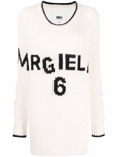 Logo Cotton Knit Top White - MAISON MARGIELA - BALAAN 1