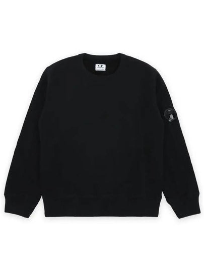 Kids U16 Basic Fleece Lens Sweatshirt Black - CP COMPANY - BALAAN 2