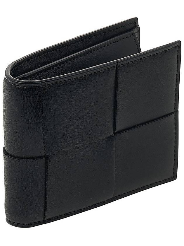 Intrecciato Leather Half Wallet Fondant - BOTTEGA VENETA - BALAAN 3