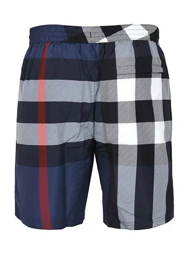 Check Swim Shorts Blue - BURBERRY - BALAAN 3