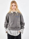 round neck graffiti sweatshirt gray - VOYONN - BALAAN 9