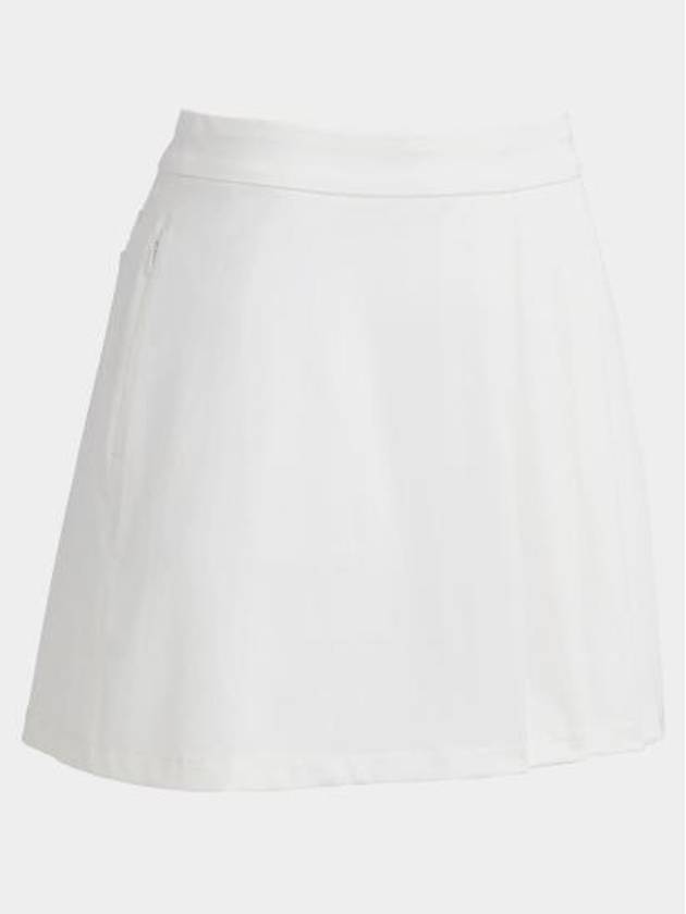 Women's Side Pleat Luxe 4-Way Stretch Twill Skirt White - G/FORE - BALAAN 2