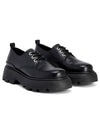 Round Toe Leather Derby Black - AMI - BALAAN 3