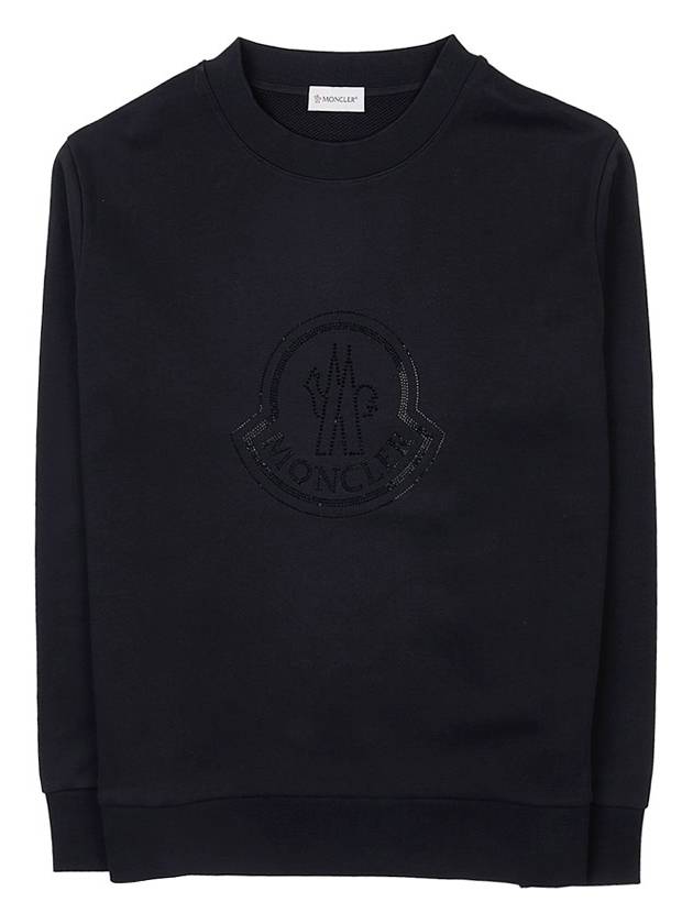 Crystal Logo Sweatshirt 8G00053 899TR 999 - MONCLER - BALAAN 10