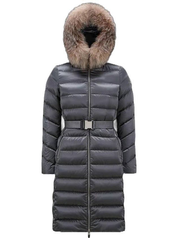 LEERSIE long down padding dark gray - MONCLER - BALAAN 1