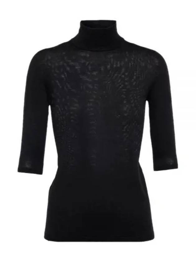 Unghia Virgin Wool Turtleneck Black - MAX MARA - BALAAN 2