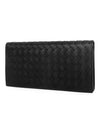 Intrecciato Continental Long Wallet Black - BOTTEGA VENETA - BALAAN 3