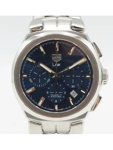 CBC2112 BA0603 Link 41MM Chronograph Blue Dial Automatic Men s Watch - TAG HEUER - BALAAN 1