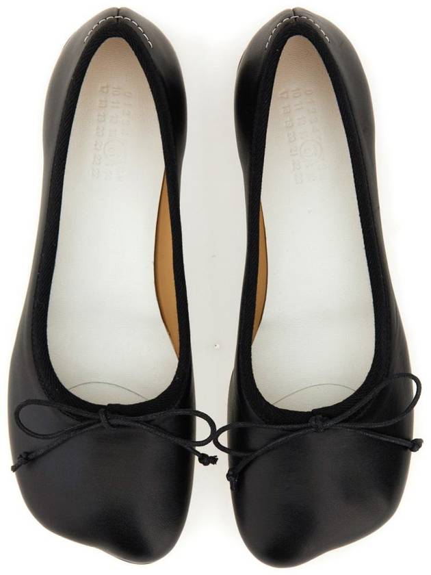 Leather Ballerina Flats Black - MAISON MARGIELA - BALAAN 7