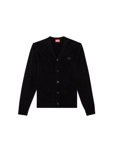 Wool Cashmere Cardigan Black - DIESEL - BALAAN 1