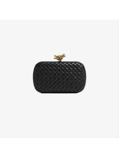 Knot Minaudiere Pouch Bag Black - BOTTEGA VENETA - BALAAN 2