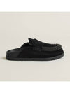 Go Suede Goatskin Bloafers Noir Gris Fonce - HERMES - BALAAN 3