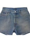 Men's Bermuda Wash Denim Shorts Light Blue - PRADA - BALAAN 4