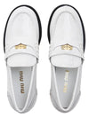 Patent Leather Penny Loafers White - MIU MIU - BALAAN 7