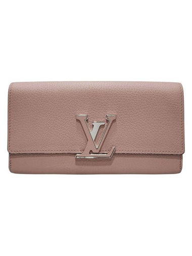 M61250 Taurillon Leather Capucine Wallet Indie Pink Long - LOUIS VUITTON - BALAAN 1