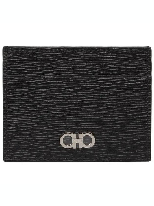 Revival Gancini Card Wallet Black - SALVATORE FERRAGAMO - BALAAN 2