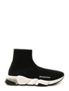 Speedrunner Clear Sole High Top Sneakers Black - BALENCIAGA - BALAAN 2