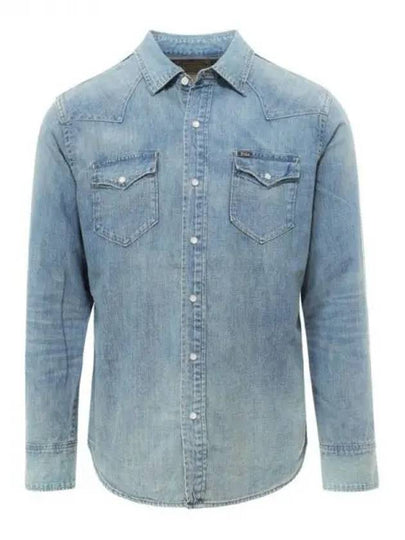 Denim Long Sleeve Shirt Blue - POLO RALPH LAUREN - BALAAN 2