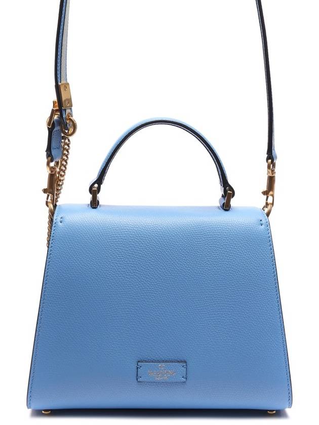 Women's Small V Sling Tote Cross Bag Blue - VALENTINO - BALAAN 5