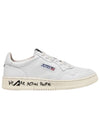 slogan logo sole medalist low top sneakers white - AUTRY - BALAAN 1