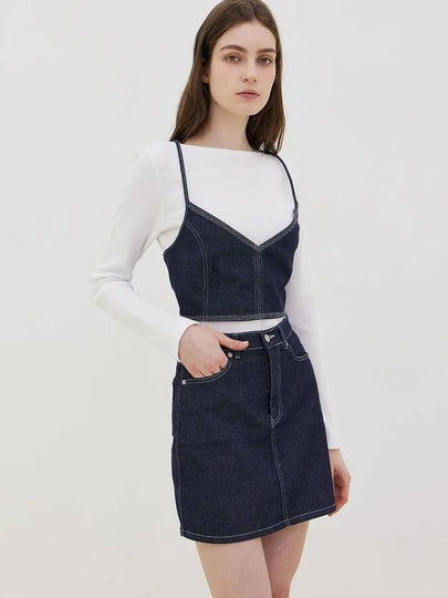 Nonfade Denim H Line Skirt Indigo - LESEIZIEME - BALAAN 2