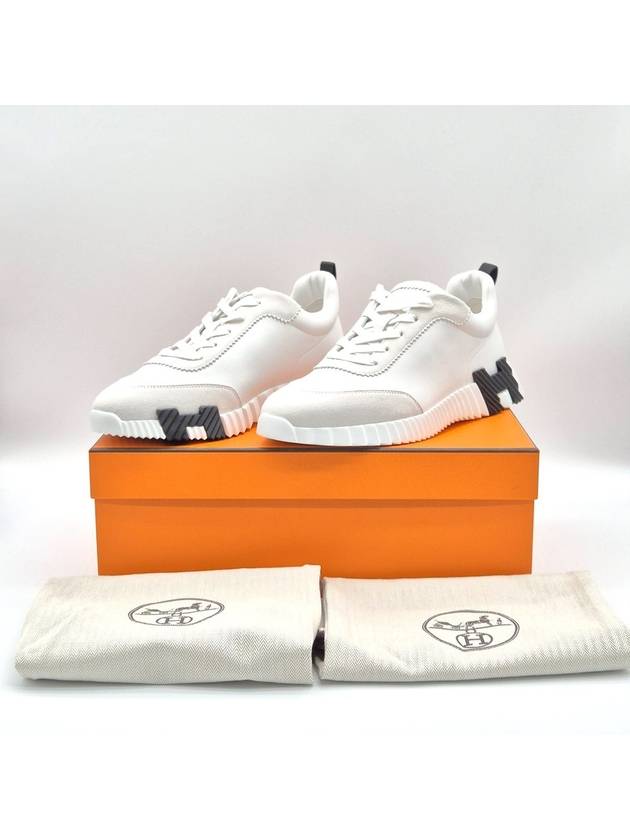 Bouncing Low Top Sneakers White - HERMES - BALAAN 4