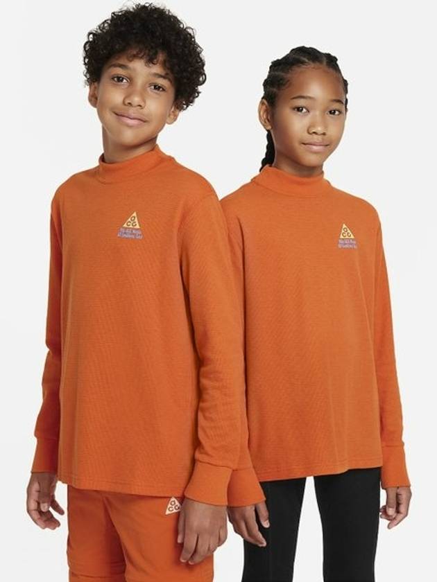 Kids ACG Long Sleeve T Shirt FD3153 893 Orange XL 170 Asian Fit - NIKE - BALAAN 1