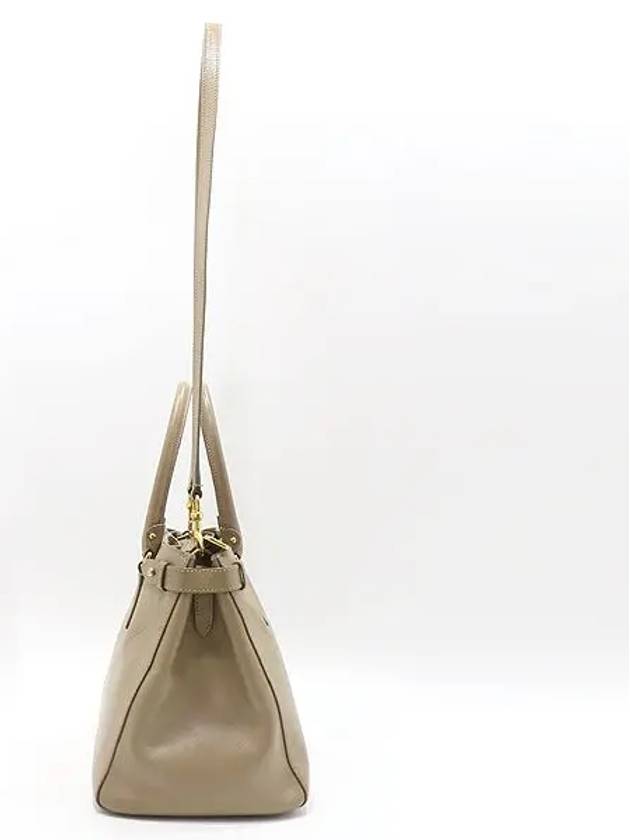 Ferragamo 21 D940 Beige Saffiano Leather Tote Bag Shoulder Strap 2WAY - SALVATORE FERRAGAMO - BALAAN 3