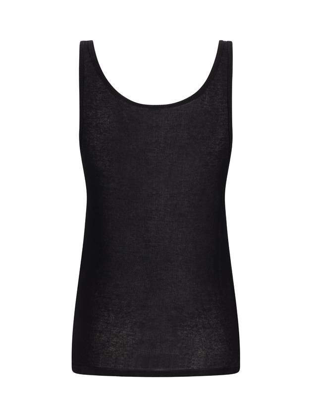 Women's Wool Jersey Sleeveless Black - SAINT LAURENT - BALAAN 3