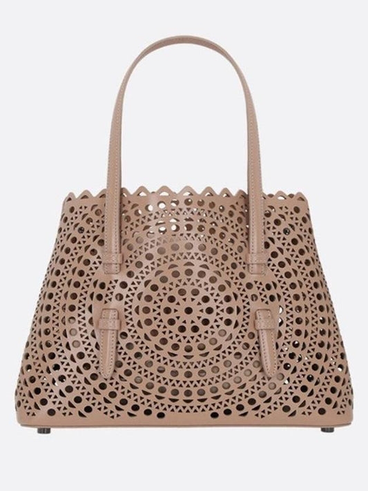 Mina 25 Circle Punching Mini Tote Bag Salmon - ALAIA - BALAAN 2