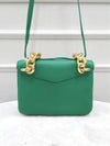 Lux You Mount Green Leather Shoulder Bag - BOTTEGA VENETA - BALAAN 3