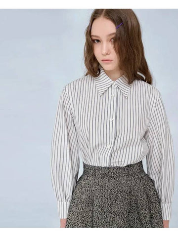 Wrist volume striped shirt 0128 - VOYONN - BALAAN 1