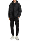 Crinkle Reps Re-Nylon Down Padding Black - STONE ISLAND - BALAAN 3