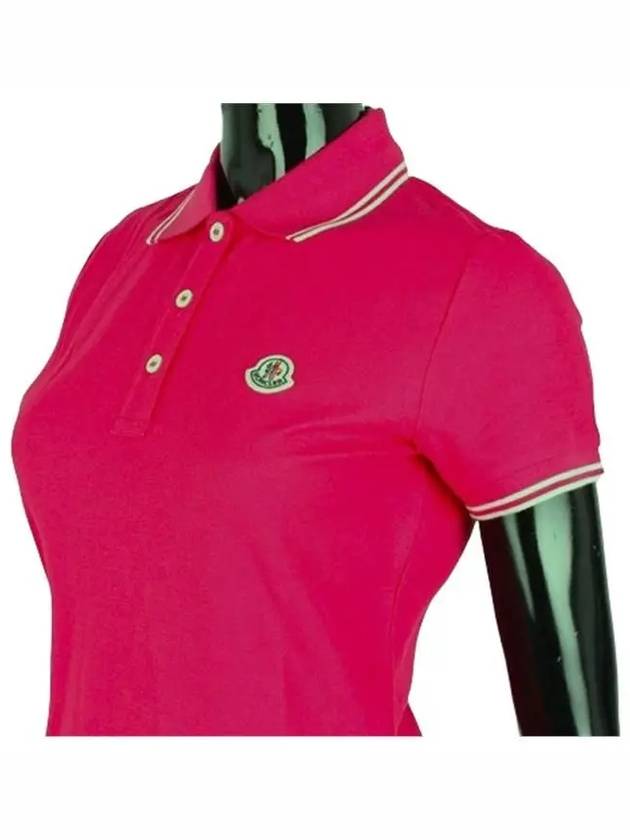 Women's logo patch short sleeve collar neck PK polo collar 3 colors 8374000 84080 - MONCLER - BALAAN 6