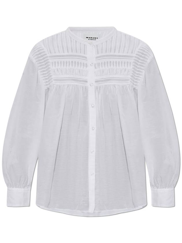 Marant Etoile Shirt Plalia, Women's, White - ISABEL MARANT ETOILE - BALAAN 1