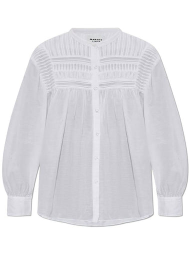 Marant Etoile Shirt Plalia, Women's, White - ISABEL MARANT ETOILE - BALAAN 1