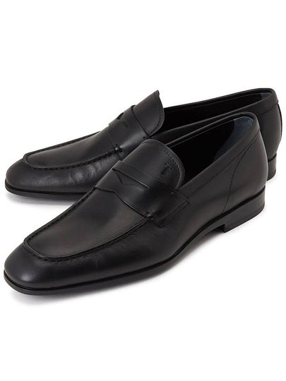 Men's Penny Leather Loafers Black - TOD'S - BALAAN 2