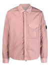 Men's Chrome R Over Shirt Zip Up Jacket Pink - CP COMPANY - BALAAN 3