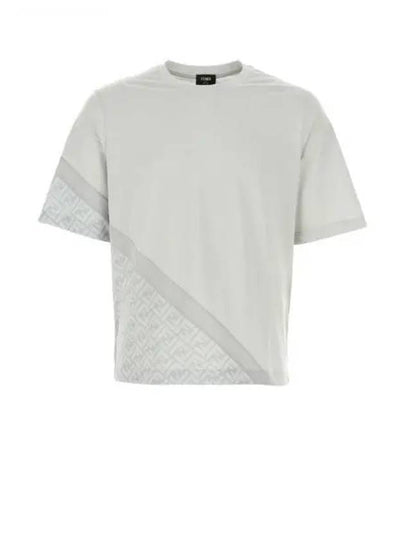 Jersey Short Sleeve T-Shirt Grey - FENDI - BALAAN 2