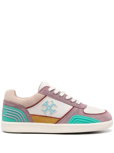 Clover Court Leather Low Top Sneakers - TORY BURCH - BALAAN 1