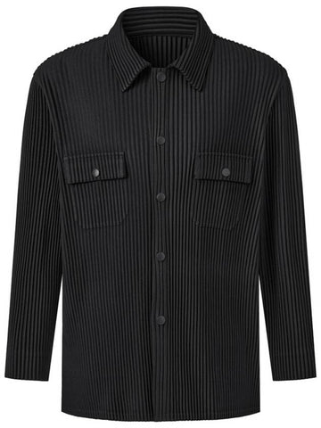 Men s Pleated Work Jacket Black - MONPLISSE - BALAAN 1