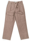 Men's Cargo Wool Pants Brown I1WP01BR - IOEDLE - BALAAN 6