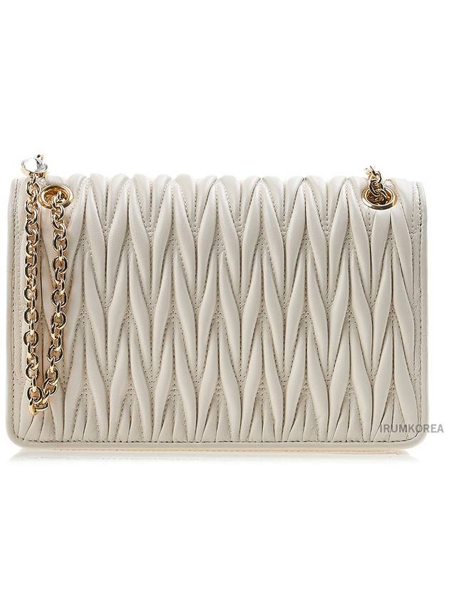 Matelasse Nappa Leather Mini Bag Gold White - MIU MIU - BALAAN 4