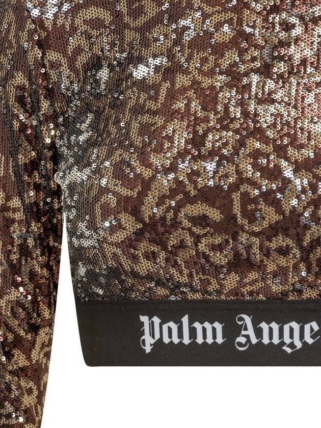 Sweater PWAB038F23FAB0016010 BROWNBLACK ANIMALIER - PALM ANGELS - BALAAN 5